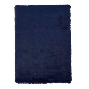 Navy Blue Extra Super Soft Shaggy Luxury Floor Rug 8cm Long Pile